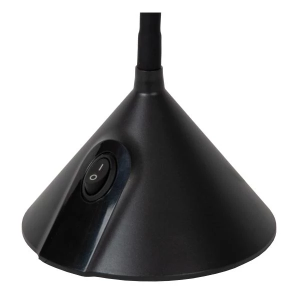 Lucide MILO - Lampe de bureau - Ø 12,8 cm - LED - 1x3,2W 3000K - Noir - détail 2